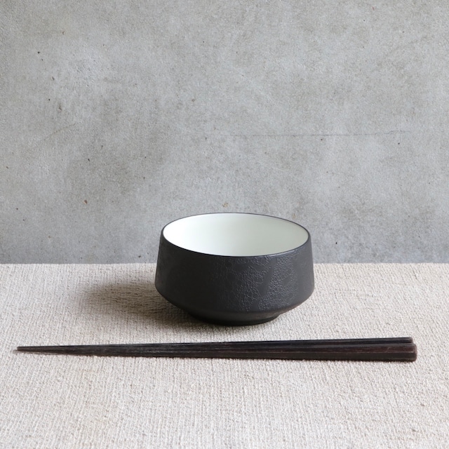 黒泡 杵型鉢(小)  Black foam  Pestle bowl(mini)