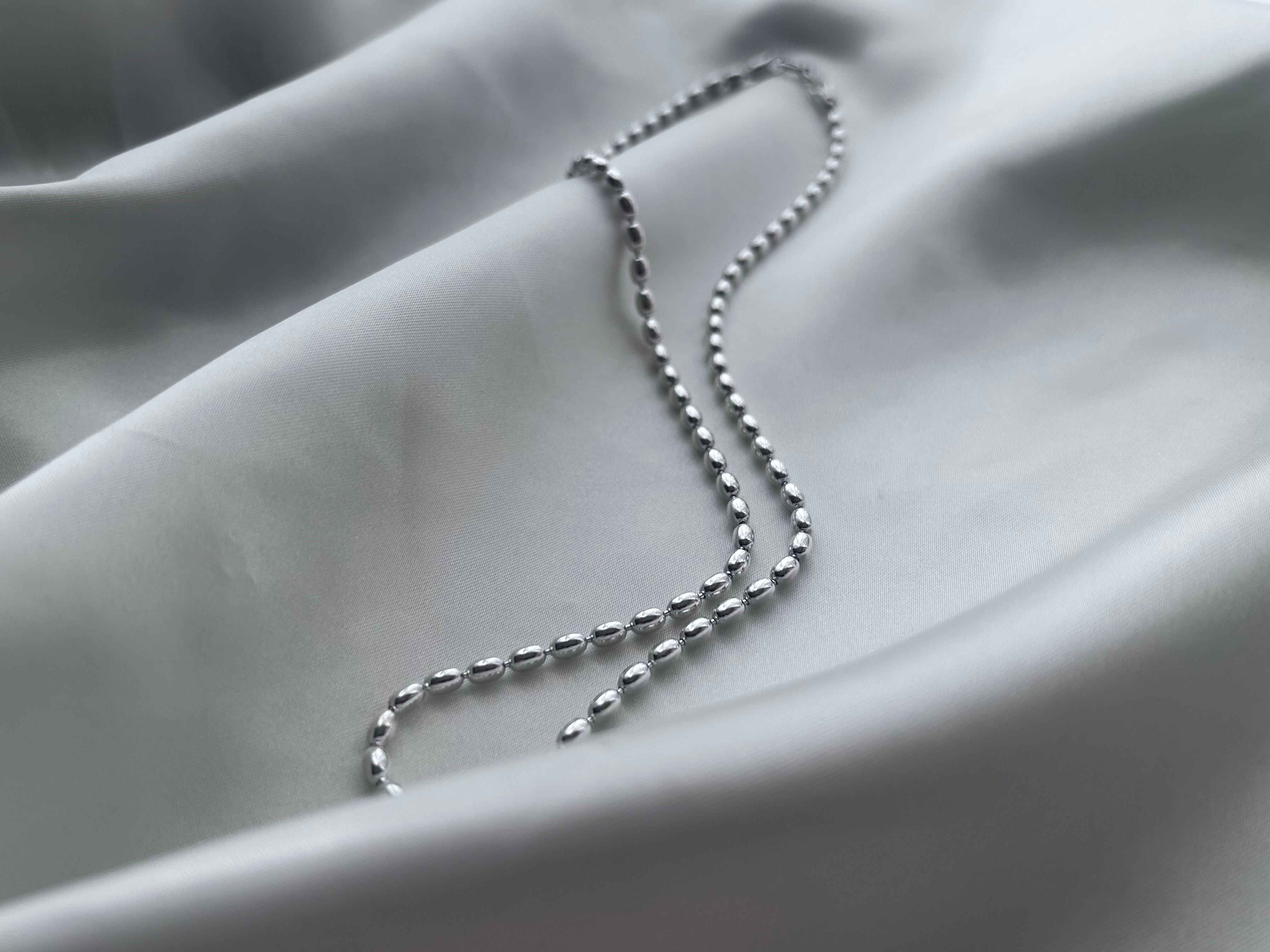 11/22(土)22:00〜再販】#06 chunky beads necklace［silver925
