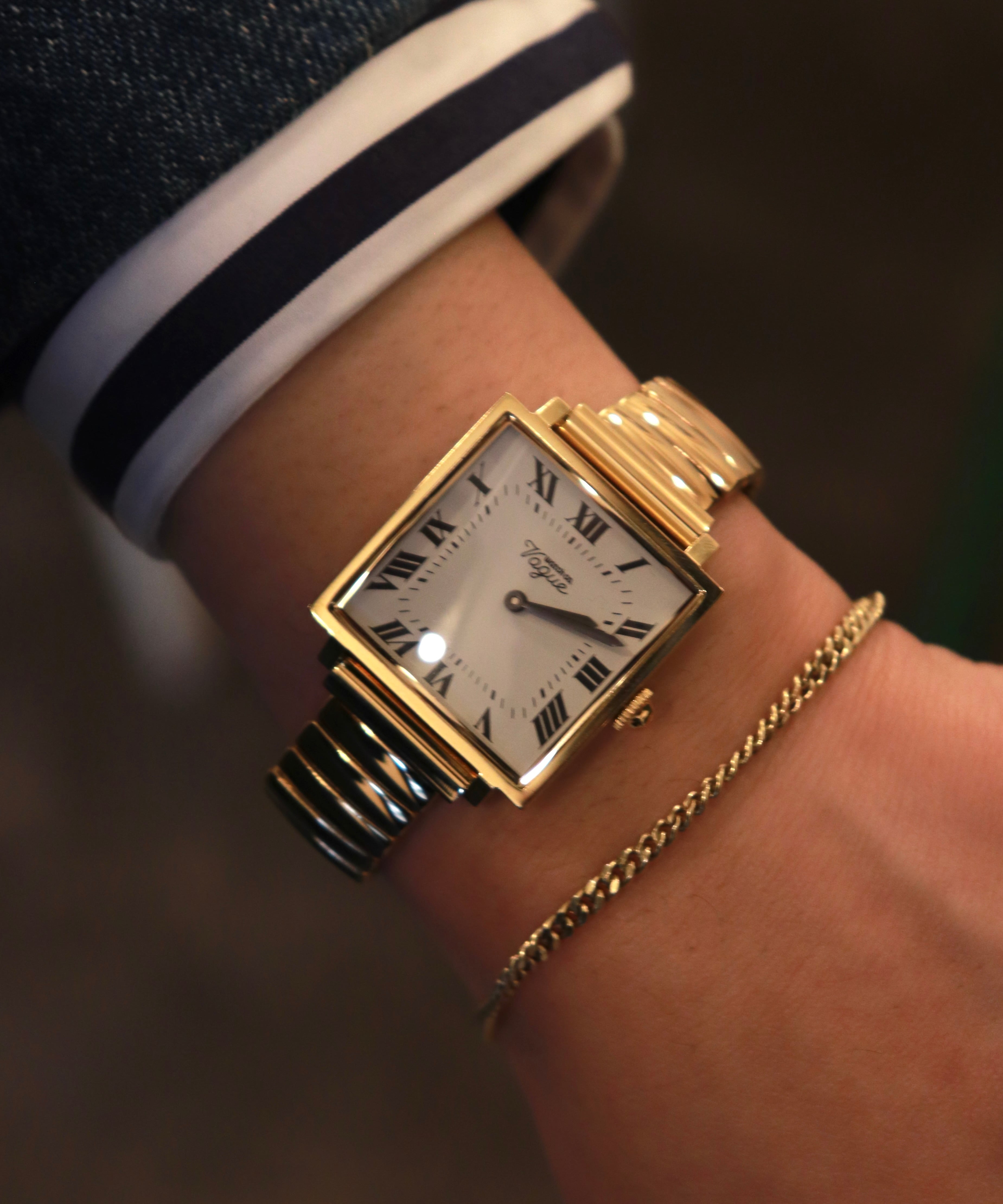 Vague Watch Co ヴォーグウォッチ Carre カレ ホワイト文字盤 Vague