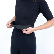 AIR SKIN(エアースキン)ブラックメタリックス ロングパンツ レディース