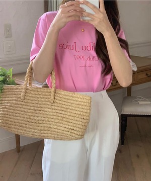 《即納商品》Malibu Juice tee (ivory / pink)