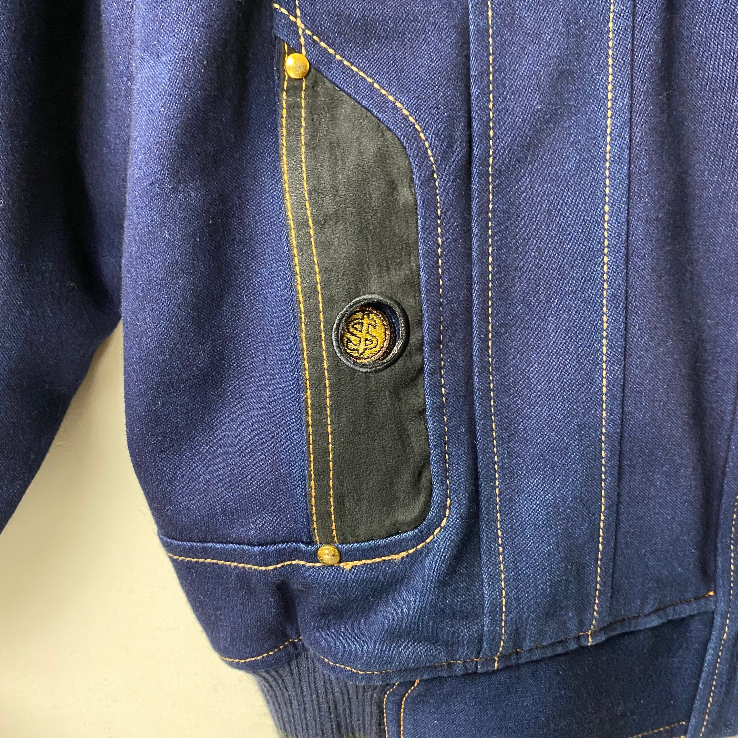 ANGELO GARBSUS デニム ブルゾン ANGELO GARBSUS デニム長袖ブルゾン ジャケット ANGELO GARBASUS