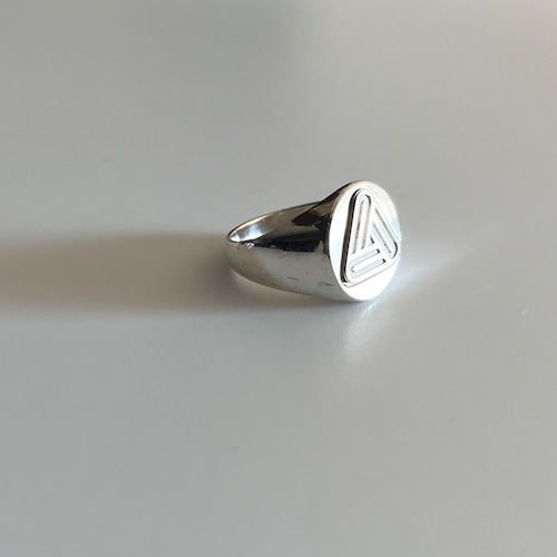 vintage tiffany ヴィンテージティファニーtriangle signet ring sterling silver size20号