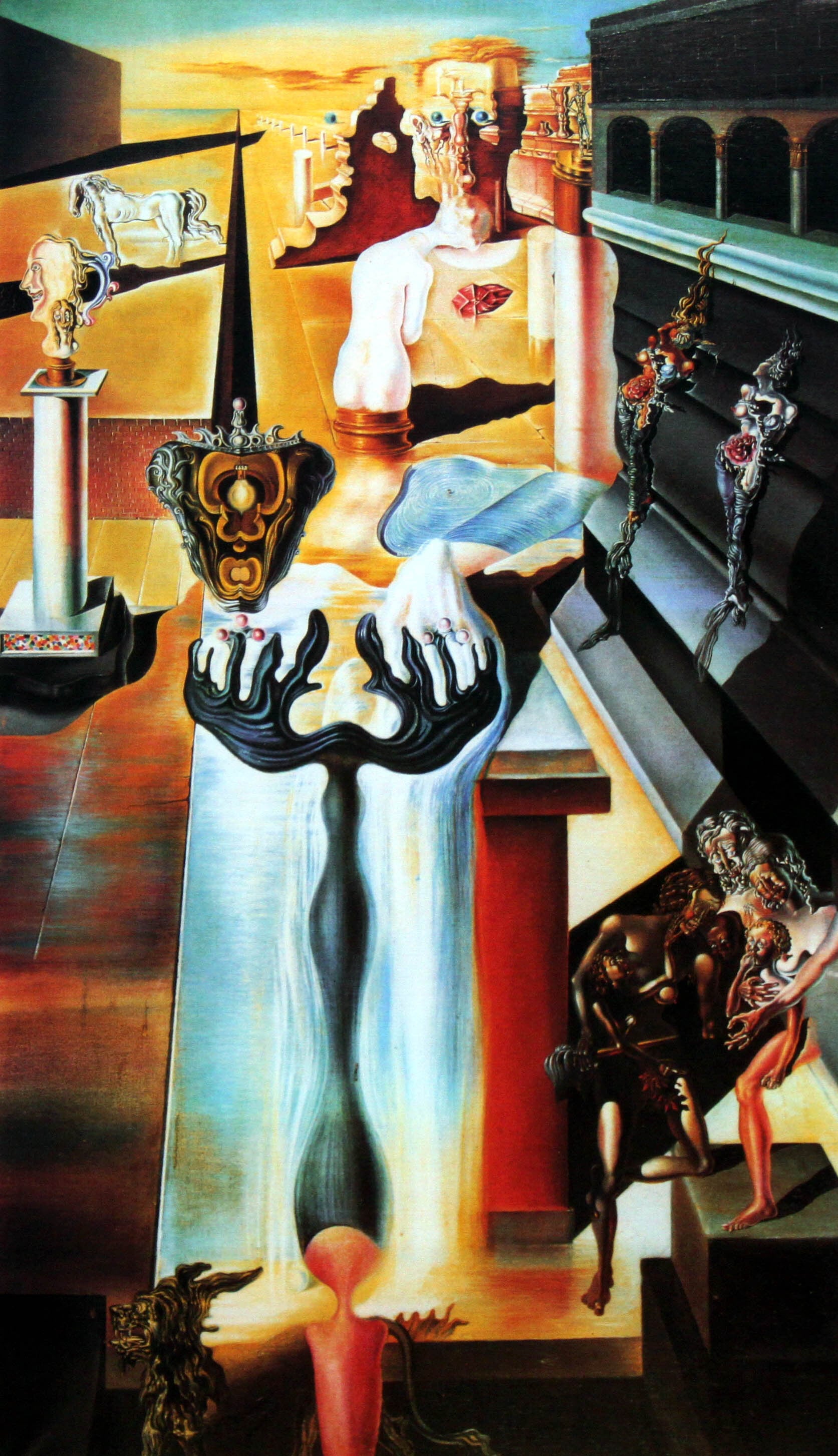 サルバドール ダリ「透明人間(インビジブル マン)」額縁4色選択可能