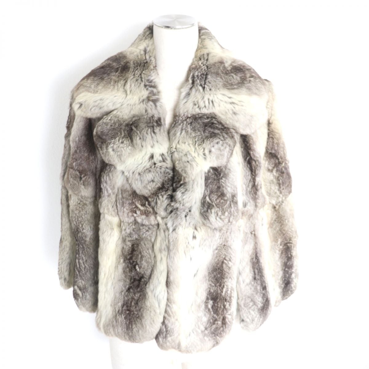 チンチラ毛皮のポンチョ