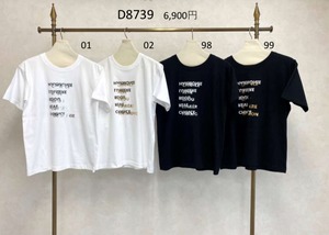 シルバー箔押しtee DOSDIOSAS Ｄ８７３９