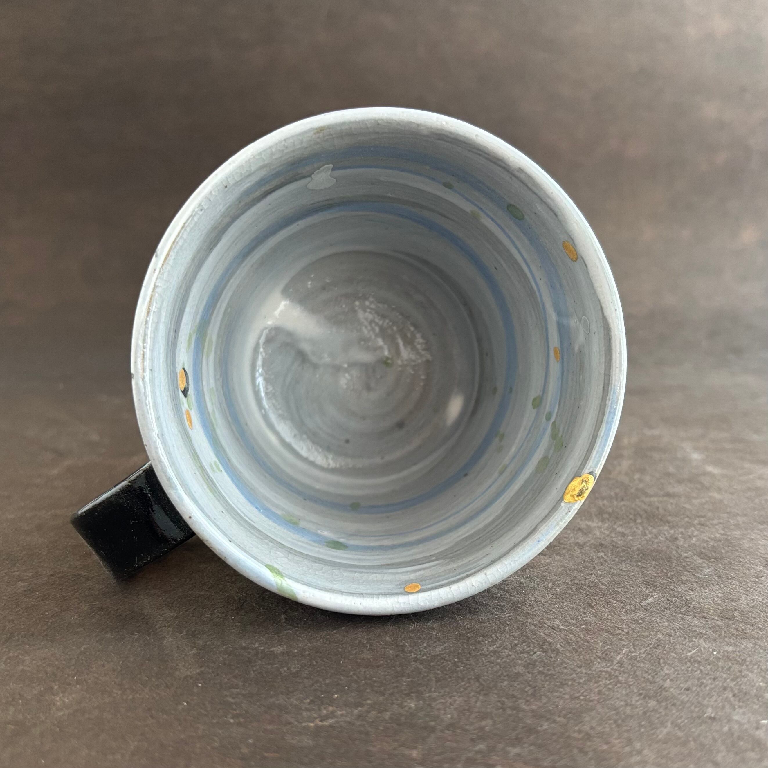 金彩空色の刷毛目　マグカップ