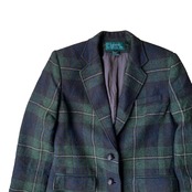 "LAUREN RALPH LAUREN" wool checked tailored jacket