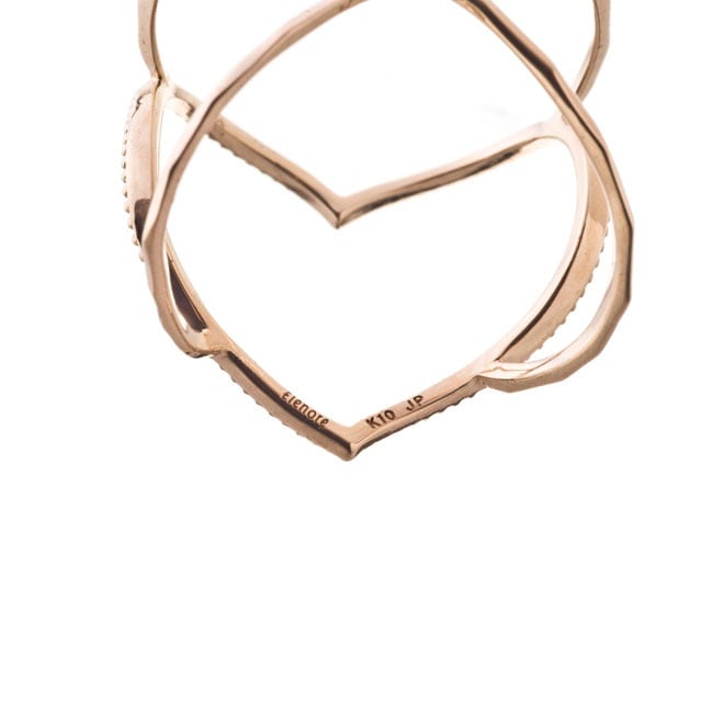 K10 Open Heart Ring 10金オープンハートリング ELR0001G jewelry