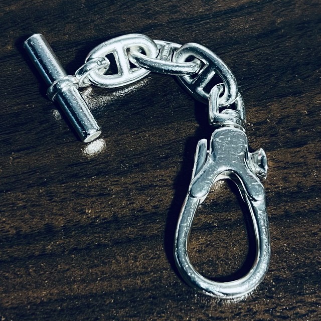 VINTAGE HERMES Chaine d'Ancre Key Chain Sterling Silver | ヴィンテージ エルメス シェーヌ ダンクル キー チェーン スターリング シルバー