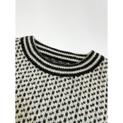 80s L.L.Bean "BIRDS EYE" WOOL KNIT MADE IN NORWAY Size XL