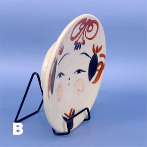 《 鈴木ハツミ 》高台丸小皿　こけし