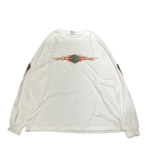 HARLEY-DAVIDSON used l/s tee SIZE:- AE