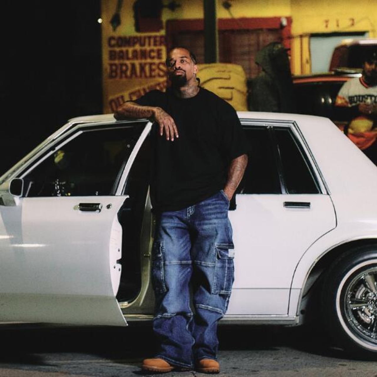 PRO CLUB 「Denim Cargo Pants Baggy Black」 - 14