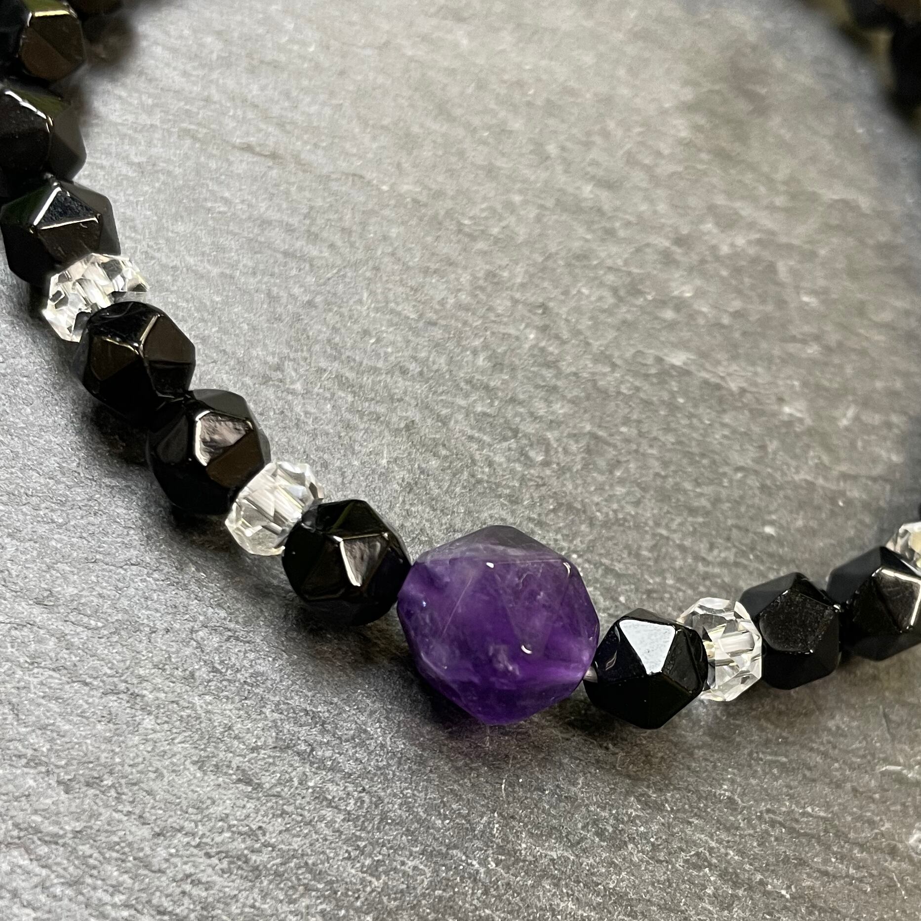 アメジスト ファセットカット ブレスレット
