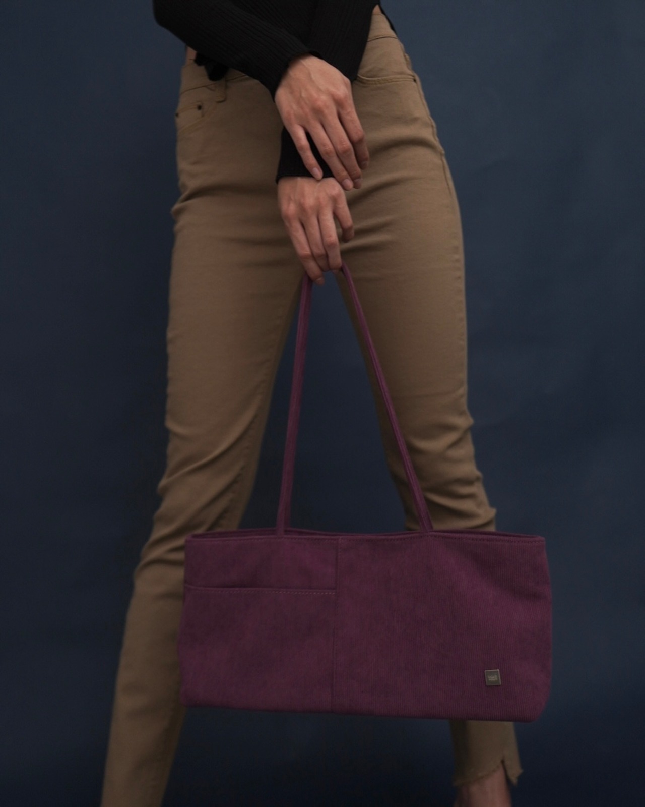 bi-color lonio corduroy shoulder Bag 3pocket／3color