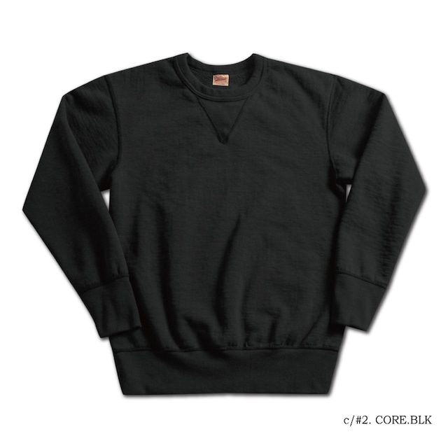 50s HEAVY SWEATER CORE.BLK [S101-P FLAT.SEAM PLAIN]