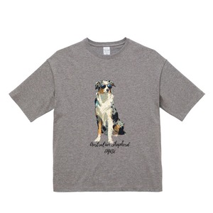 オーストラリアン・シェパード　ビックシルエットTシャツ
