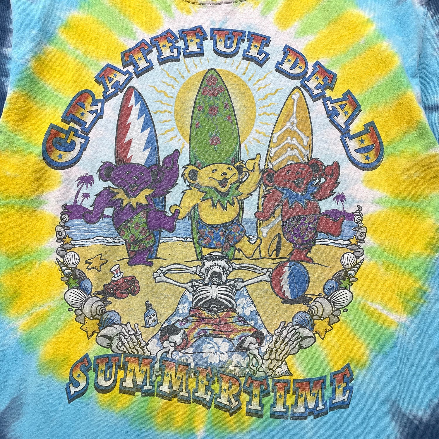 USA 古着 2001 Grateful Dead グレイトフルデッド タイダイ染め バンド