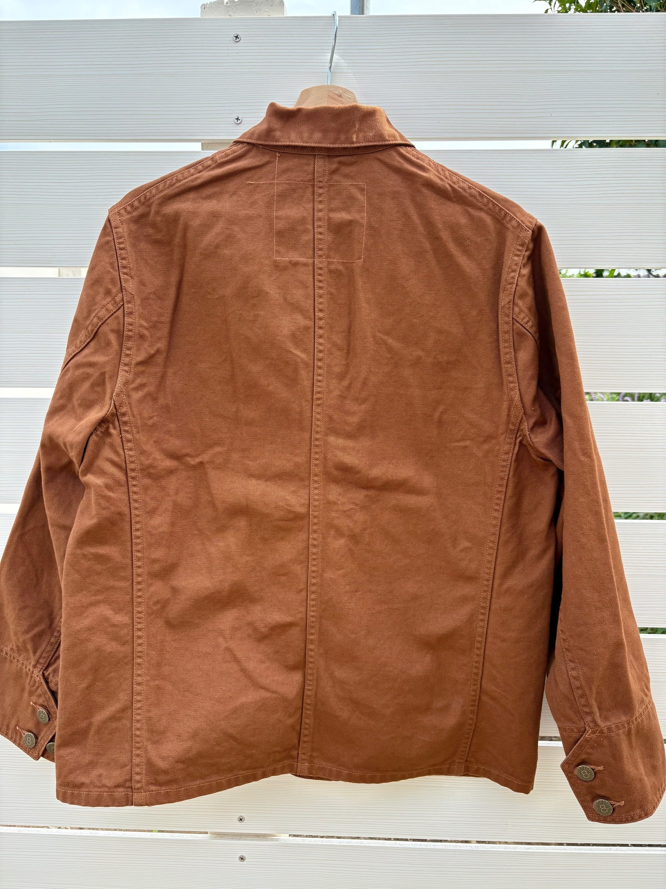 WORKERS SUPER BIG CAT Railroad Jacket Brown Duck | jeanskokubo