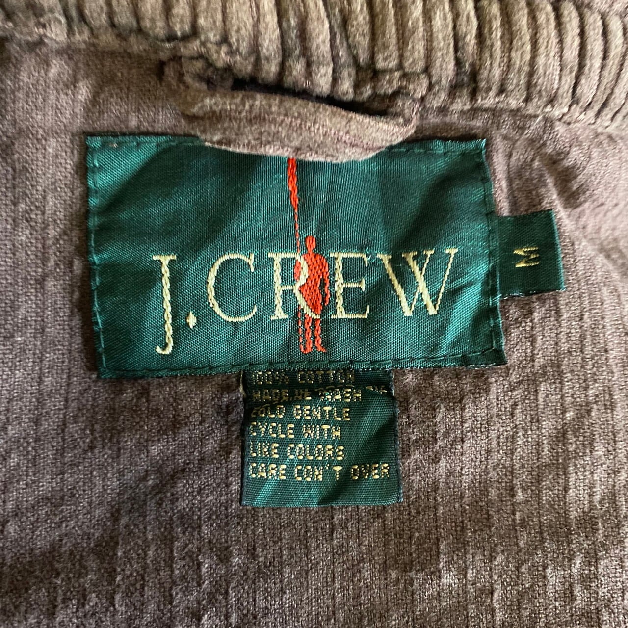 90年代 巨人タグ J.CREW Jクルー 太畝 コーデュロイ アノラック 
