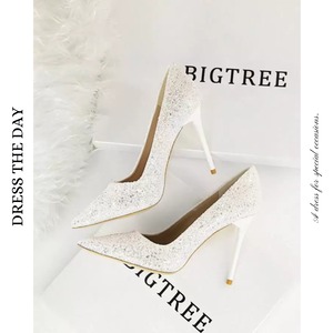 グリッターポインテッドトゥパンプス W0103