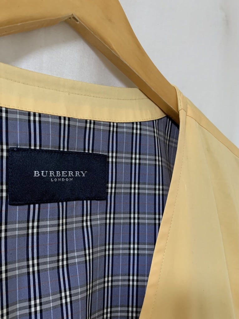 Solid Color Design Zip-Up Summer Vest "BURBERRY"