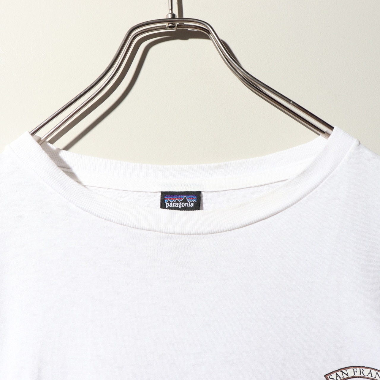 美品 XL USA Patagonia サンフランシスコ パタゴニア 白Tシャツ San Francisco ストアT 葛飾北斎