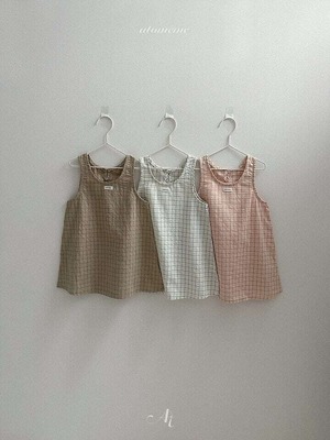【予約】atomeme  Hey check dress