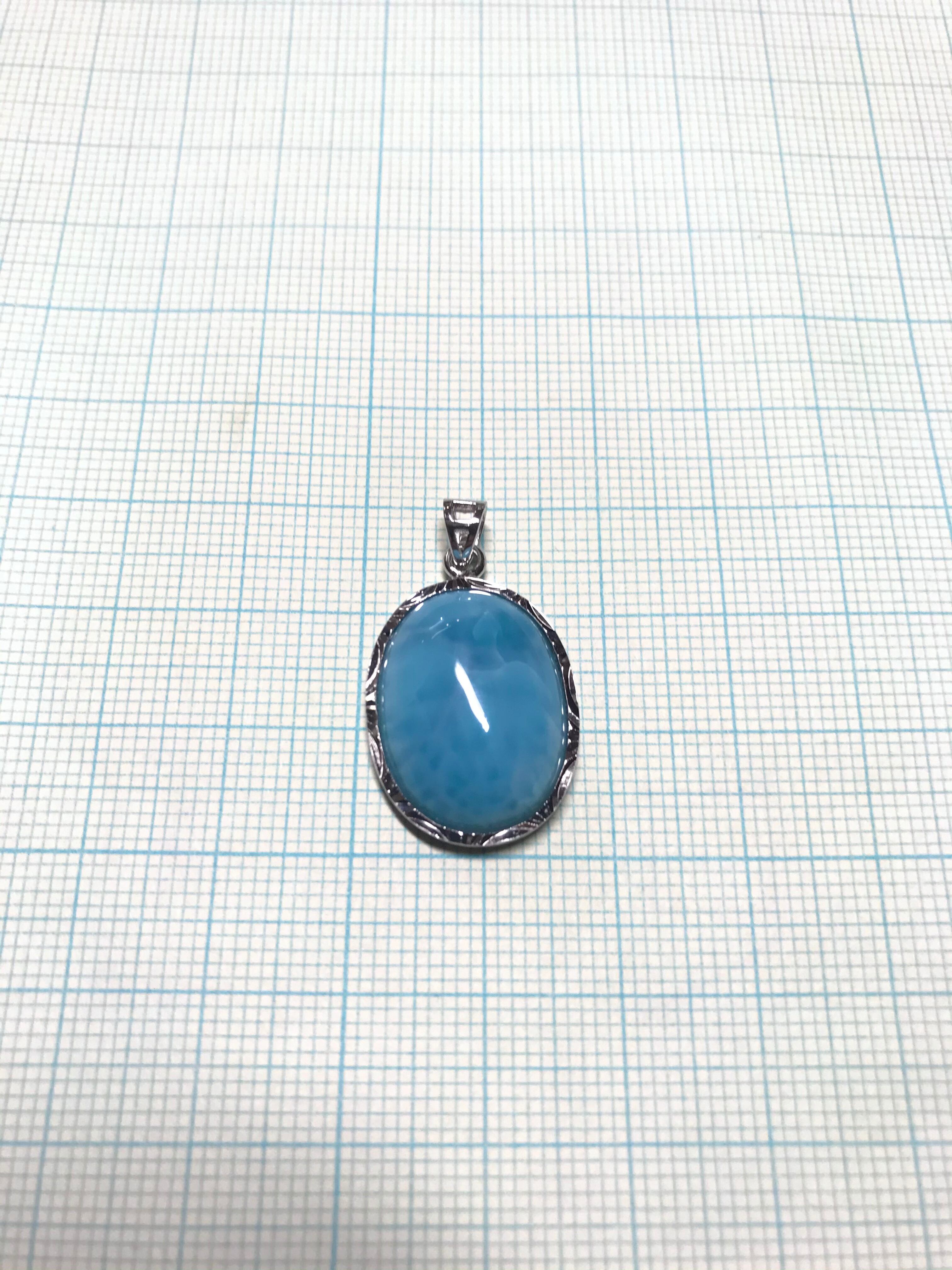 ラリマー ペンダントトップ P-3 ドミニカ共和国