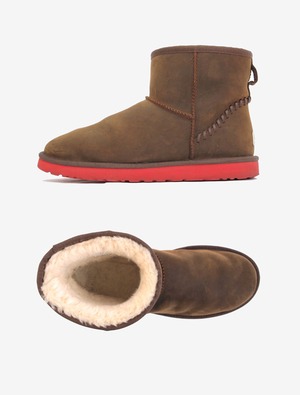 UGG AUSTRALIA  CLASSIC MINI DECO MOUTON BOOTS