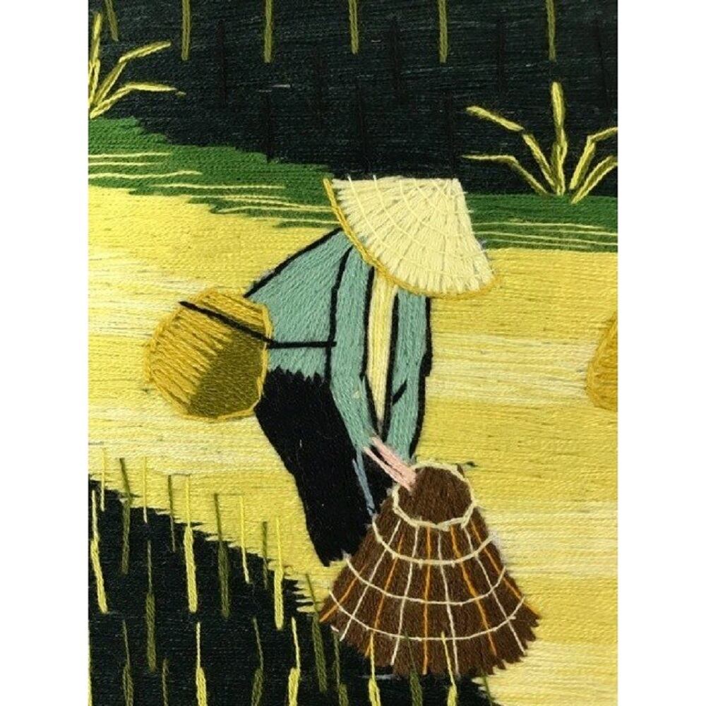SALE 10%OFF】ベトナム 刺繍絵 全面手刺繍 刺繍画 ハンドメイド