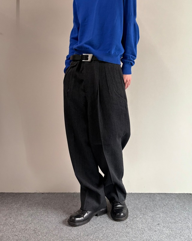 【Maison Margiela】cropped nep grey pants