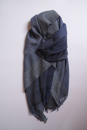 Hand-woven silk scarf  / Galaxy #07