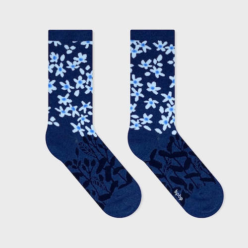 【YURI HIMURO】氷室友里 SOCKS TWEEDIA NAVY  ツィーディア -ネイビー- ソックス