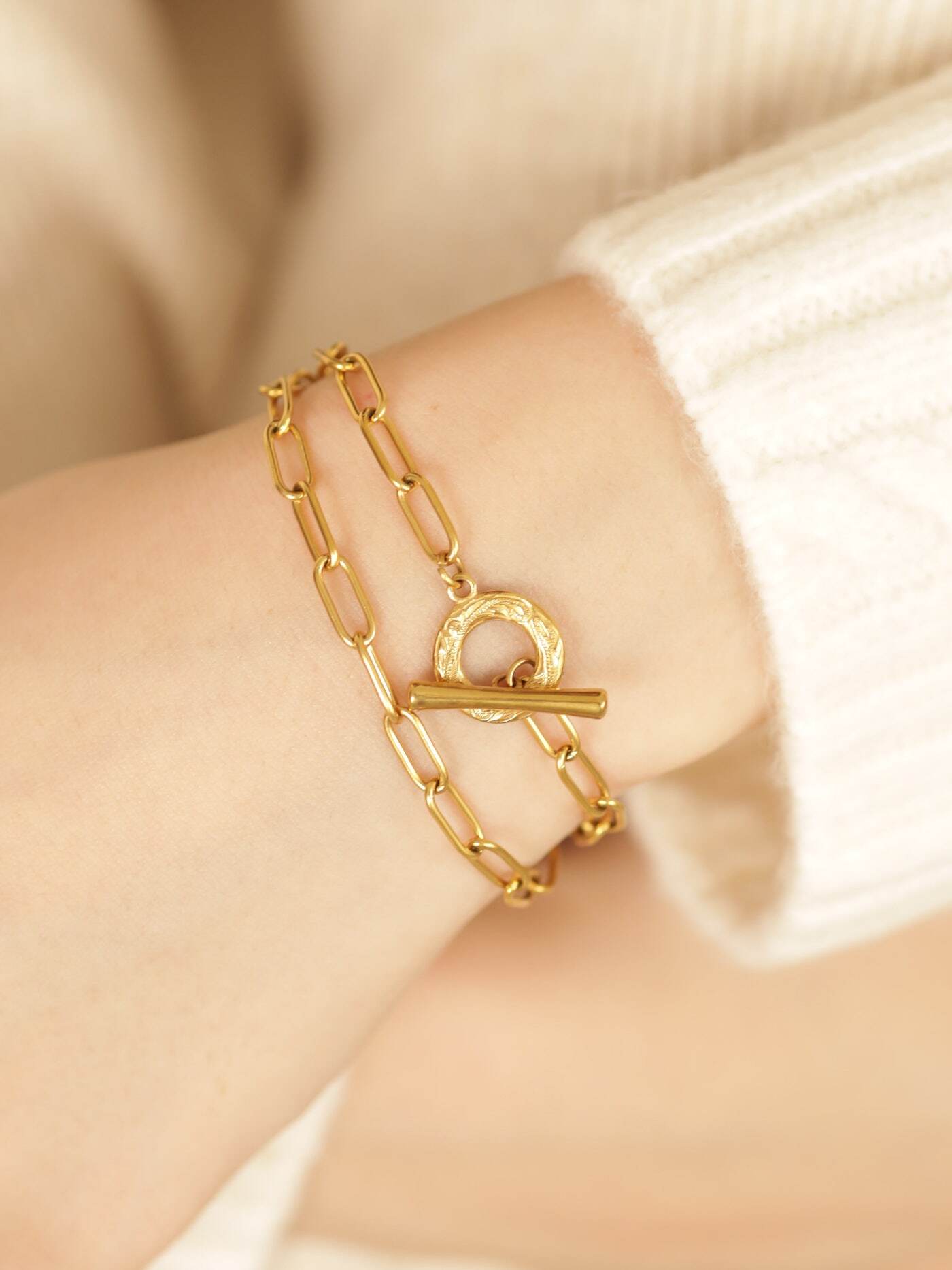 316L hawaiian mantel chain bracelet #b02