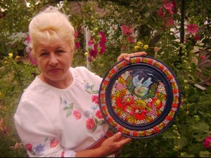 ペトリキウカ塗り　木製イースター・エッグ 7cm　ホメンコ作