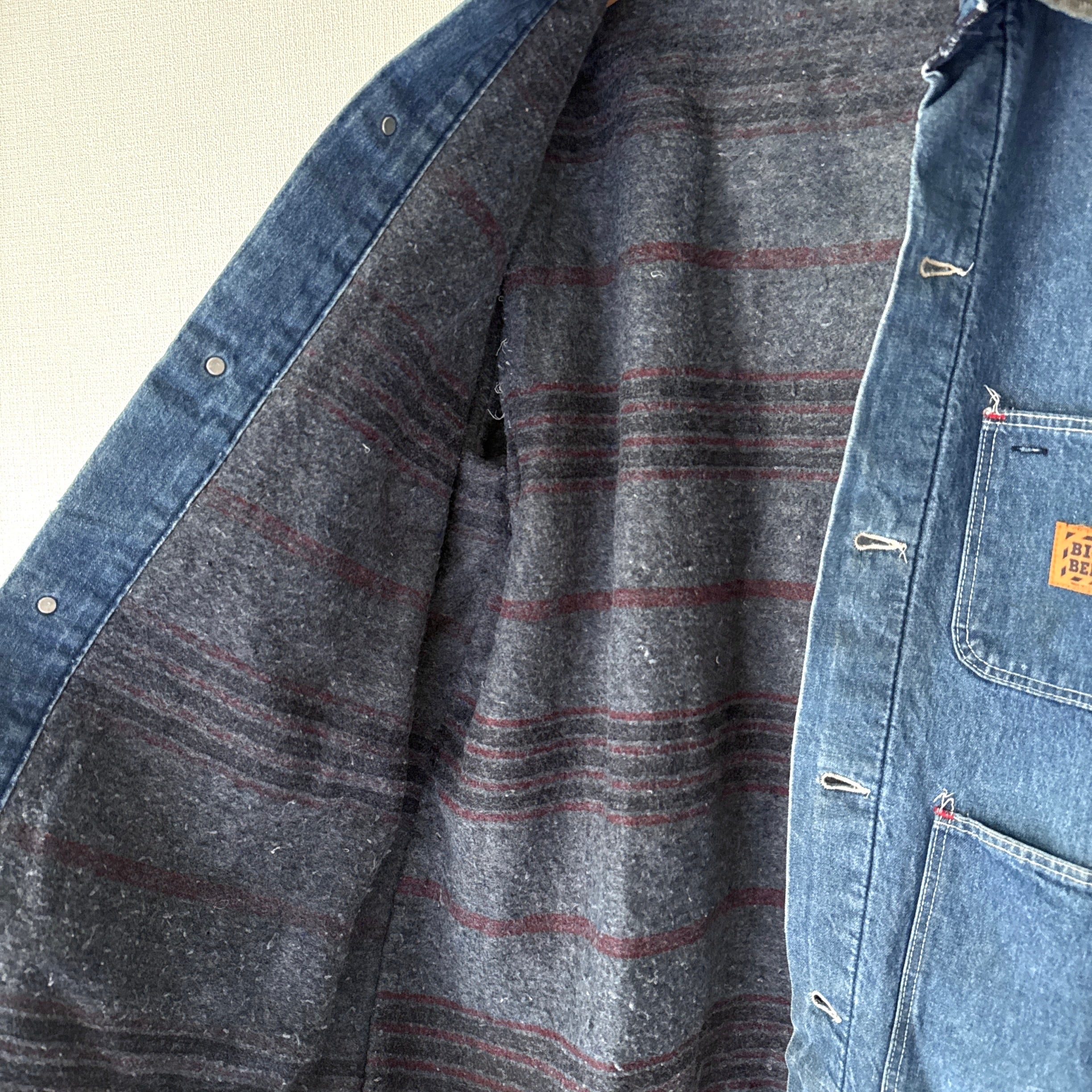 70's~80's BIG BEN Coverall Denim Chore Jacket Made in USA アメリカ