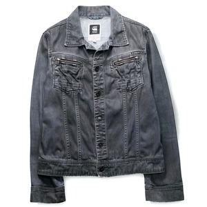 “G-STAR RAW” coating denim short tracker jacket “GREY”
