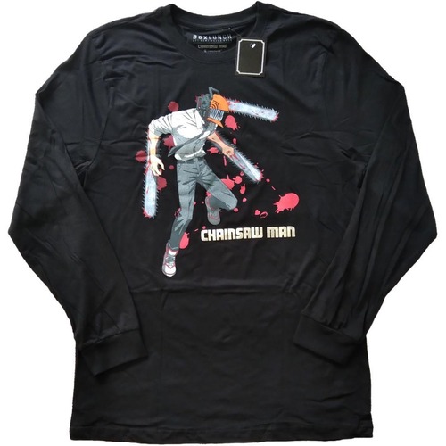 チェンソーマン　長袖Tシャツ　XL　黒　アニメTシャツ　ロンT　海外公式 *