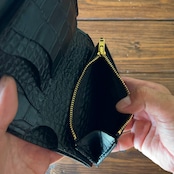 専用リンク【カスタムオーダー Trucker Wallet-10 クロコ型押しレザー】