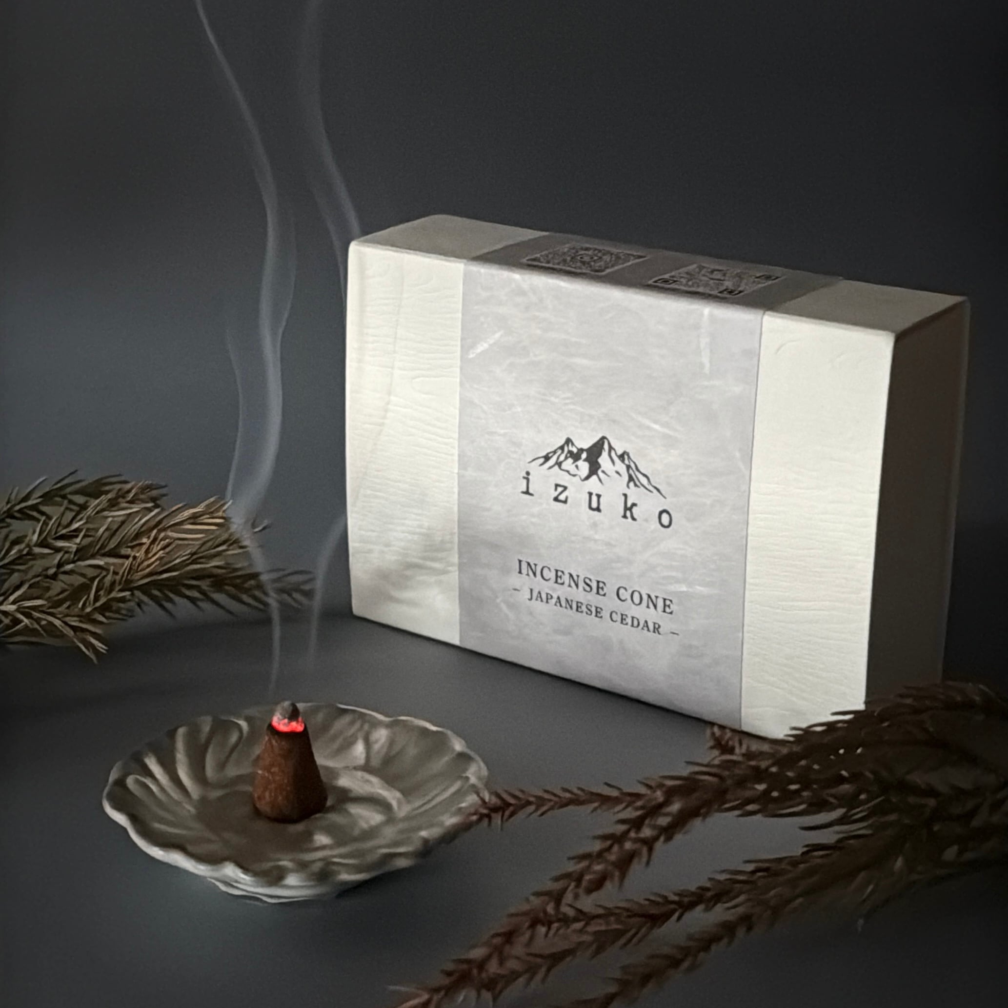 コーン型】伊豆杉と富士山の天然水｜INCENSE CONE -Japanese Cedar