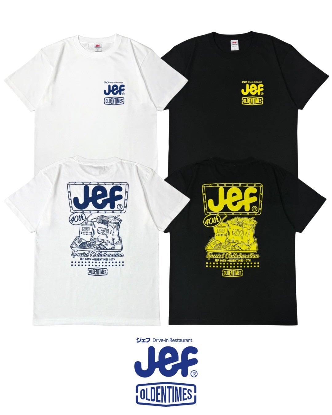 【9月19日(土)午前10時より販売開始/コラボ商品】JEF×OLDENTIMES COLLABORATION S/S TEE