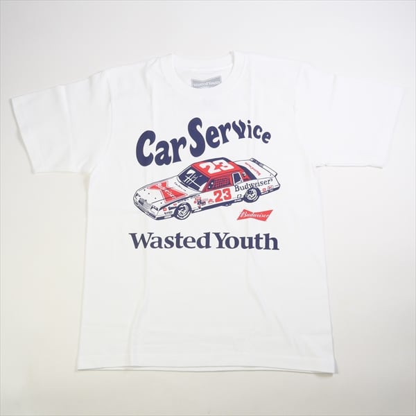 Size【M】 Wasted youth ウェイステッドユース ×CarService Budweiser  