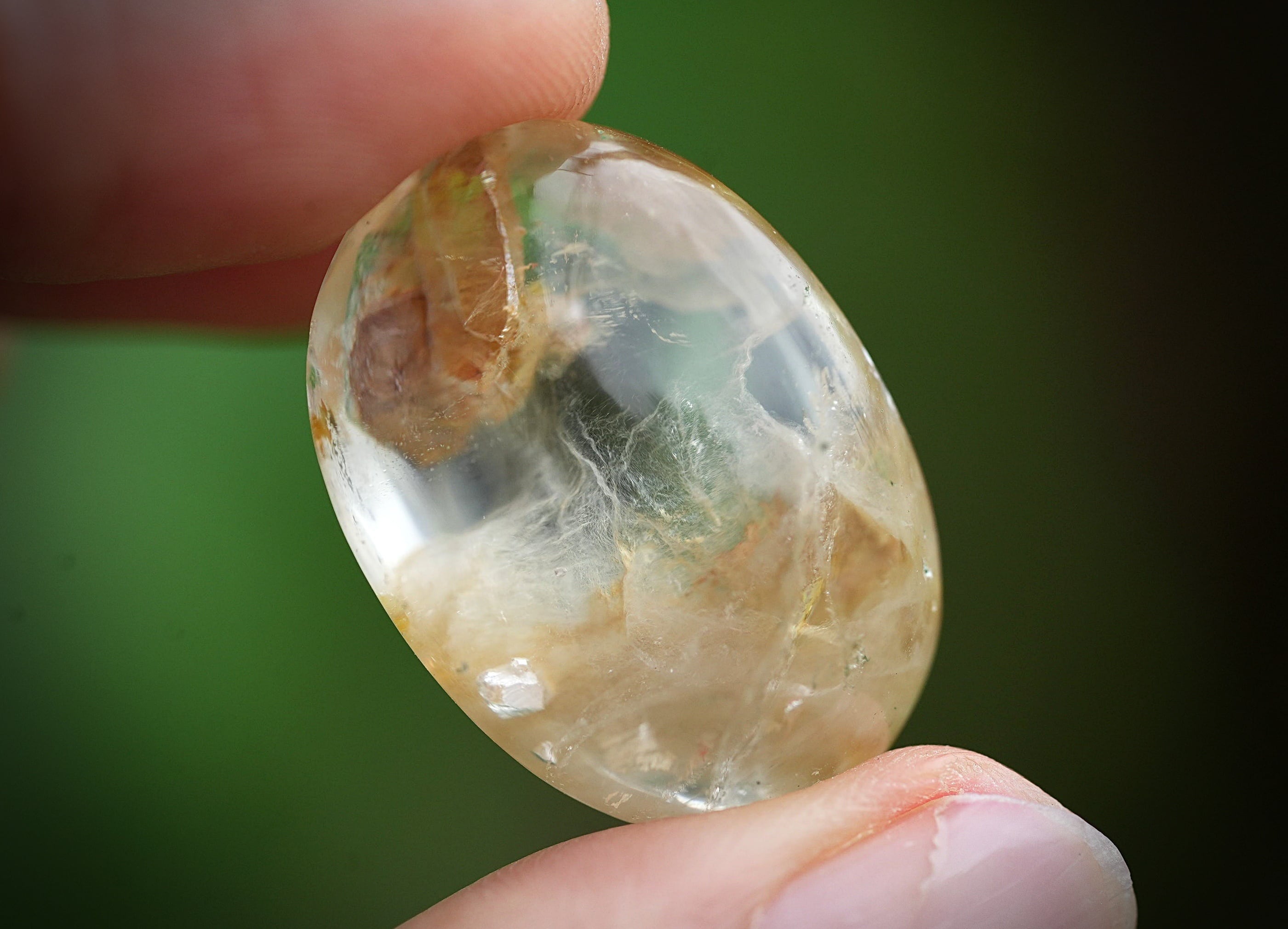 クォーツインと煙☆ガーデンクォーツ s1553 | Funky garuda Stone