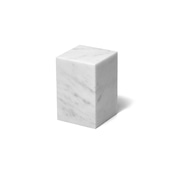 MARBLE DISPLAY CUBE - Bianco Carrara × Medium