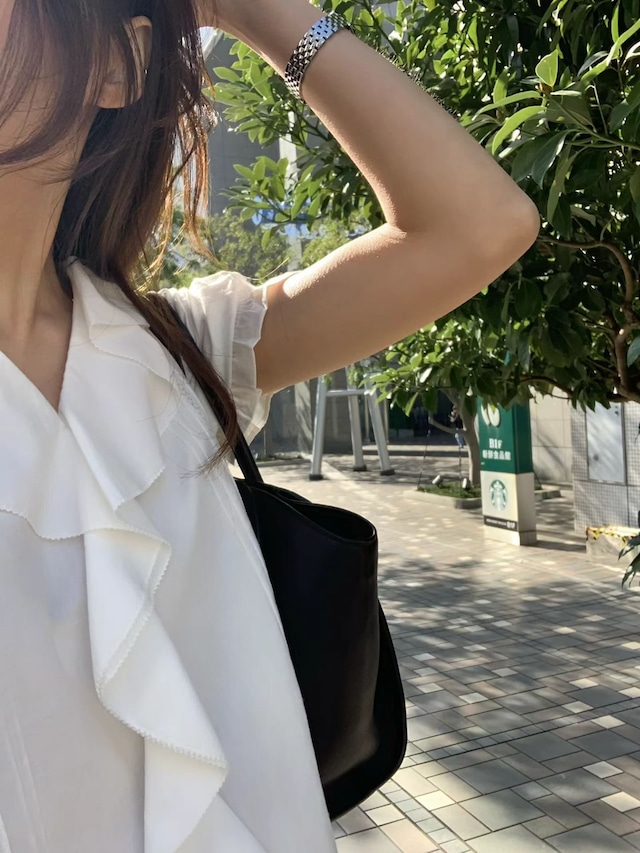 (予約) ounce / Frill lace blouse 2color