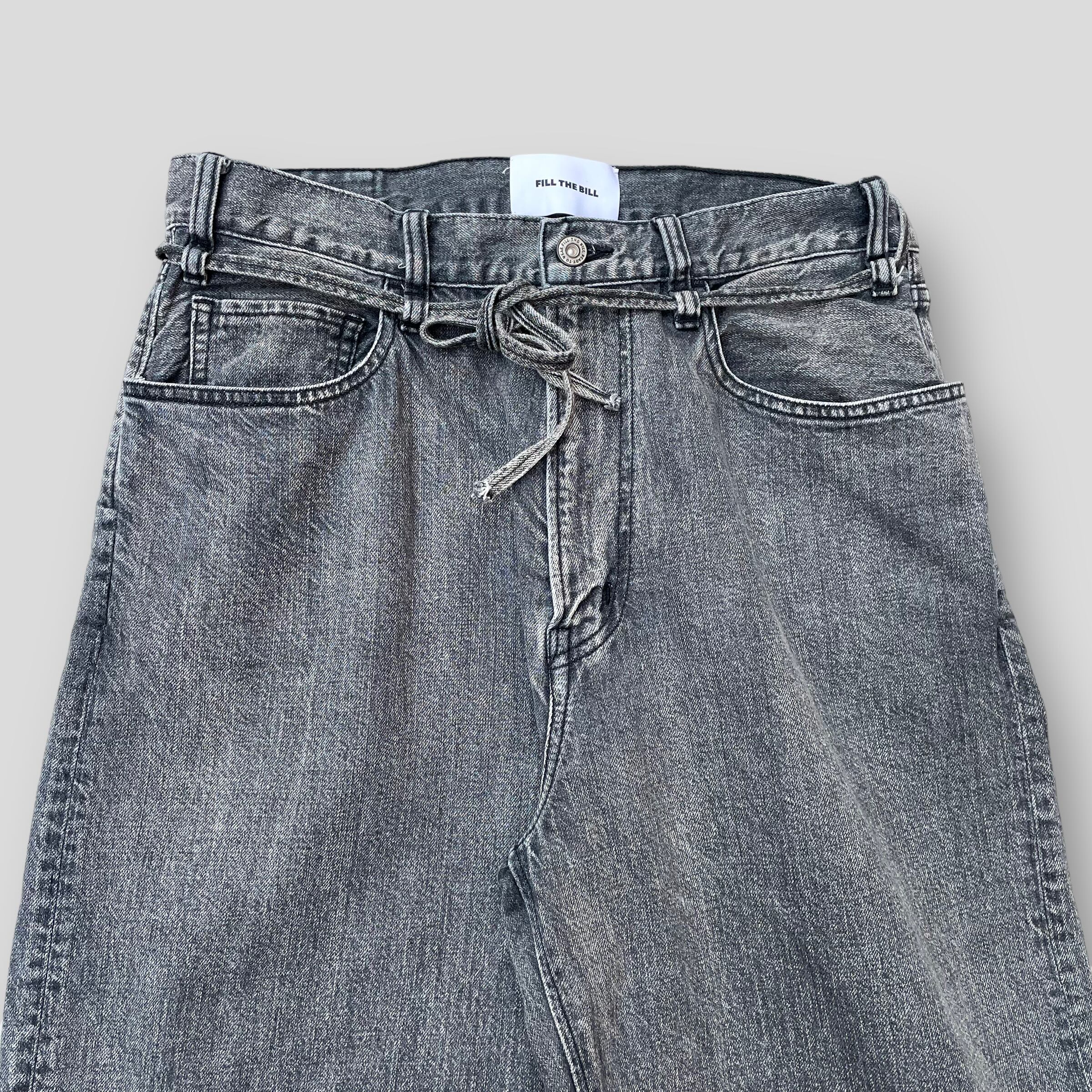 FILL THE BILL / ORGANIC BIG 5POCKET JEANSワイドパンツ/1/デニム/BLK/304-231036 FILL THE BILL ORGANIC BIG 5POCKET JEANS (BLACK) | HEIGHTS Online Store