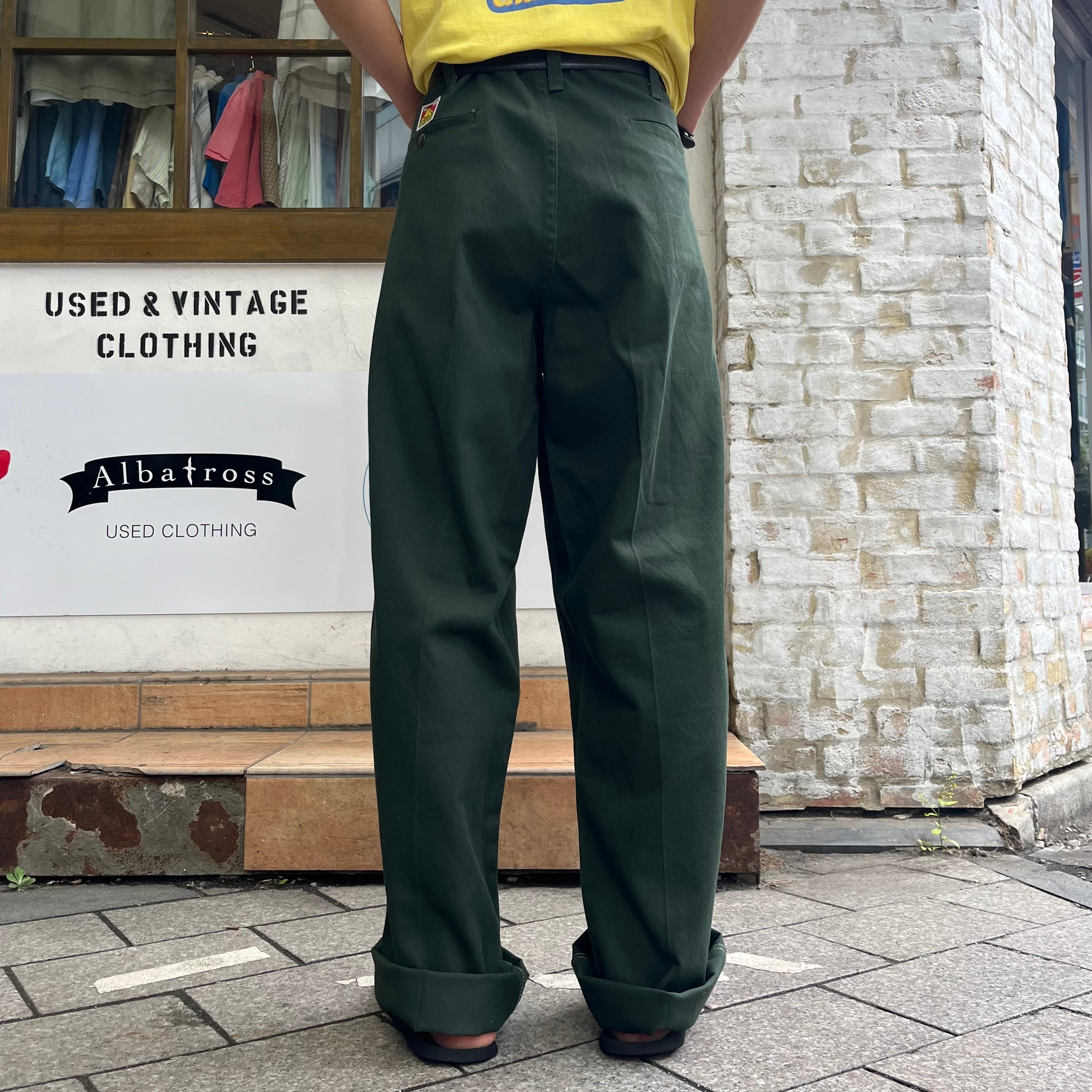 USED ユーロ ワークパンツ デザインパンツ ベージュ vintage