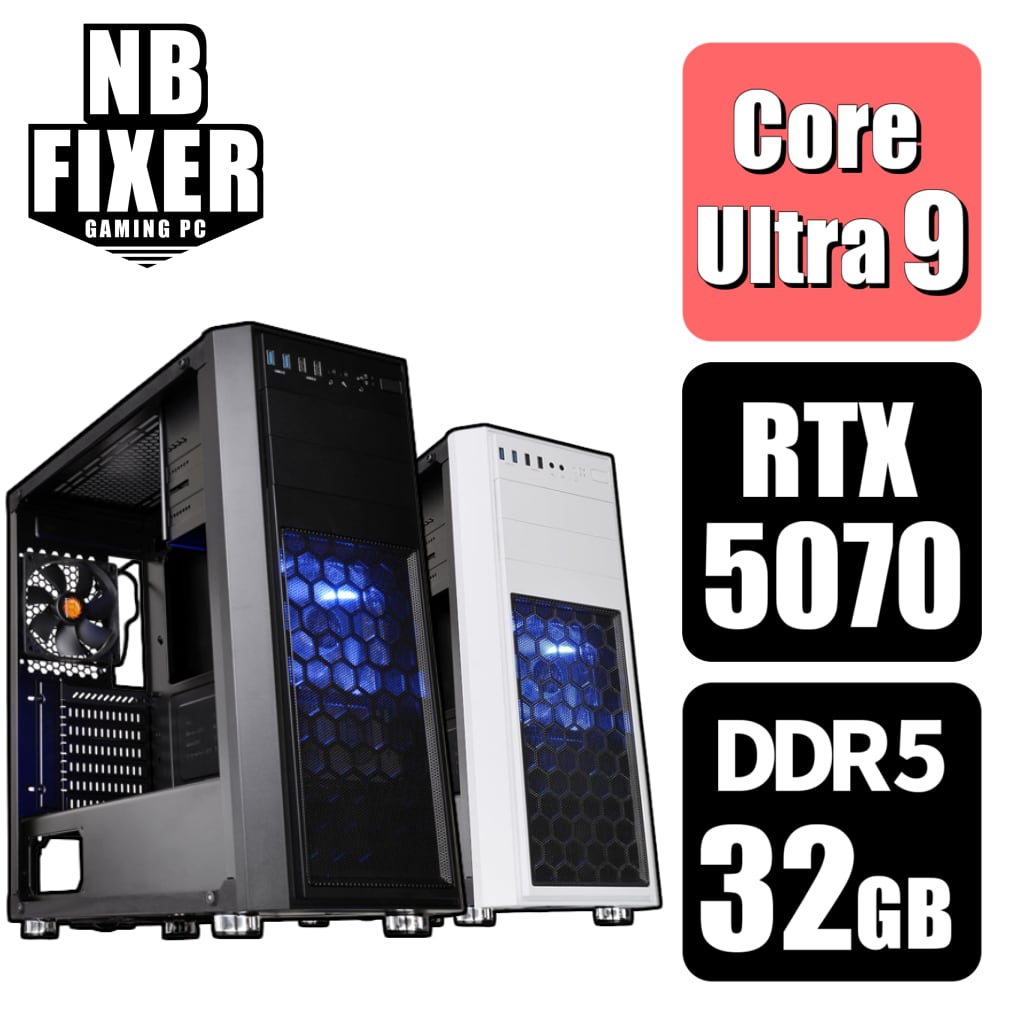 【ゲーミングPC】 Core Ultra 9 285K / RTX5070 / メモリ32GB / SSD 1TB / H26